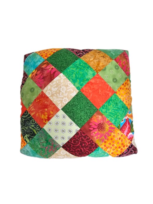 Bohemian_chic_patchwork_fabric_gift_wrapping_tied_around_a_cushion6